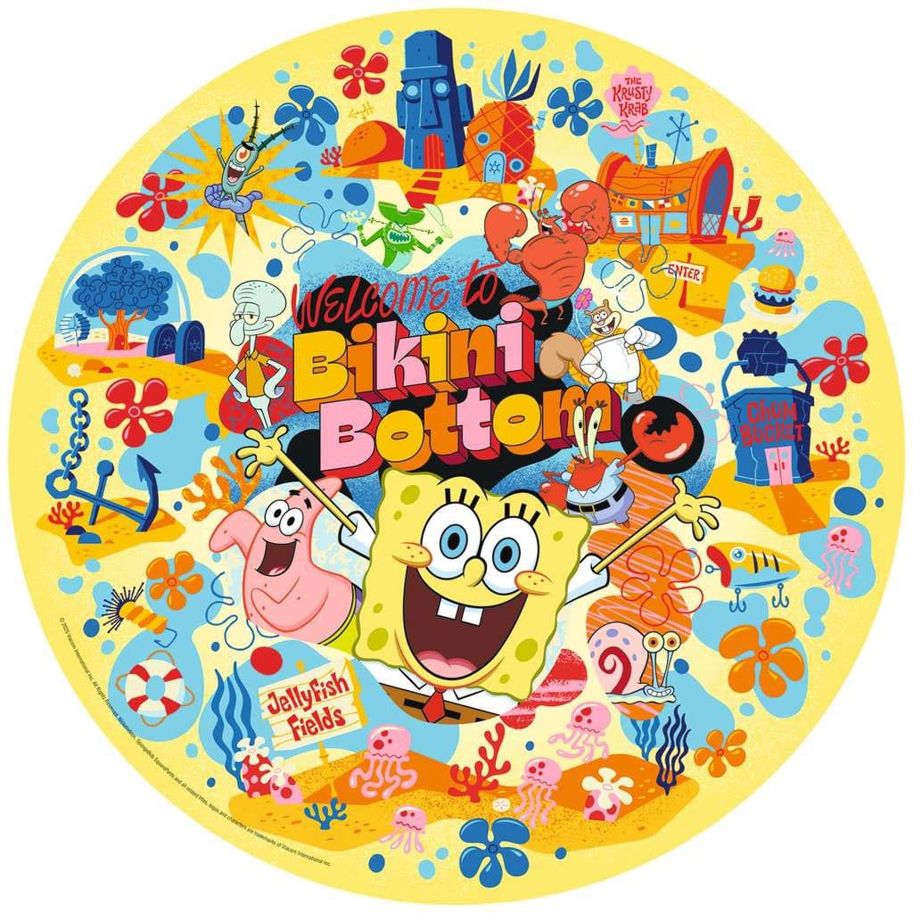 SpongeBob Schwammkopf Rund-Puzzle Welcome to Bikini Bottom (500 Teile) - Versand: 5-7 Tage nach Bestellung