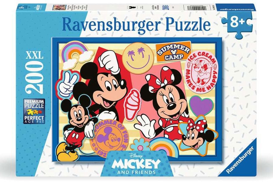 Disney Kinderpuzzle XXL Unterwegs mit Mickey und Minnie (200 Teile) - Versand: 5-7 Tage nach Bestellung