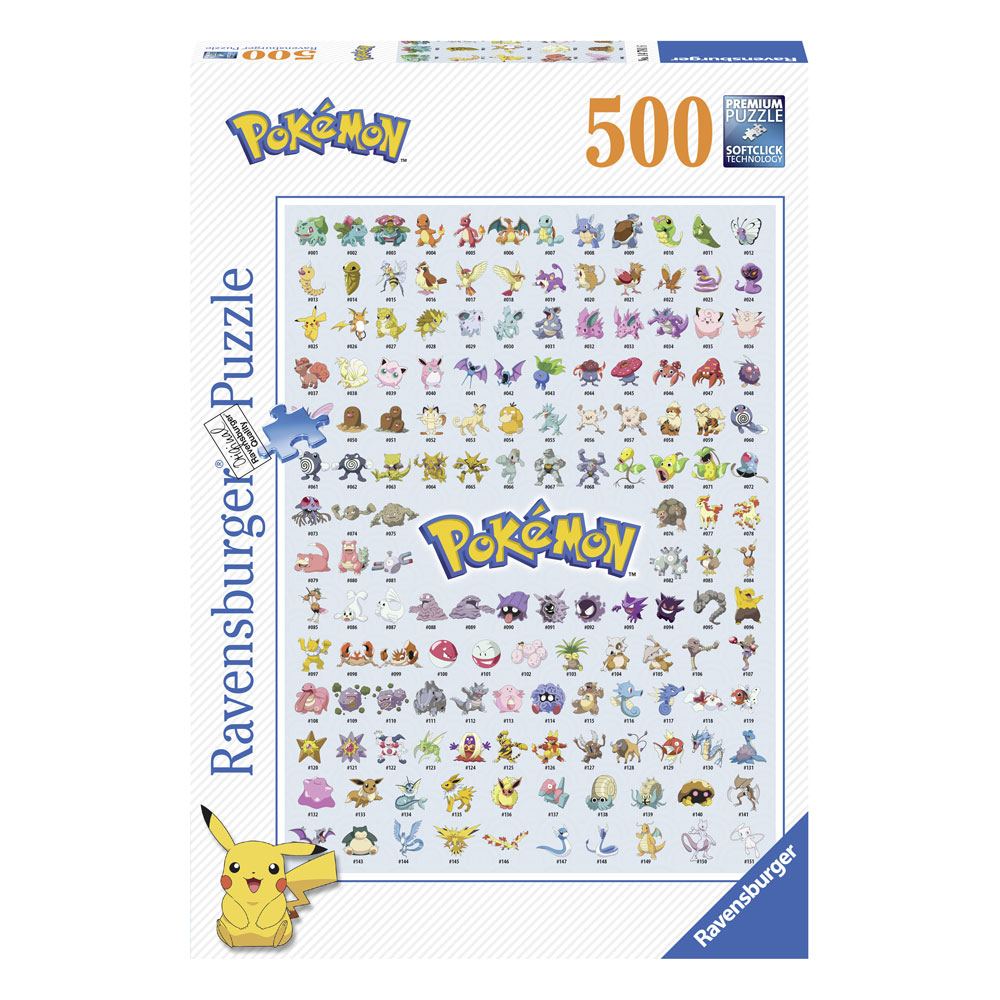Pokémon Puzzle Pokémon Pokédex (500 Teile) - Versand: 5-7 Tage nach Bestellung