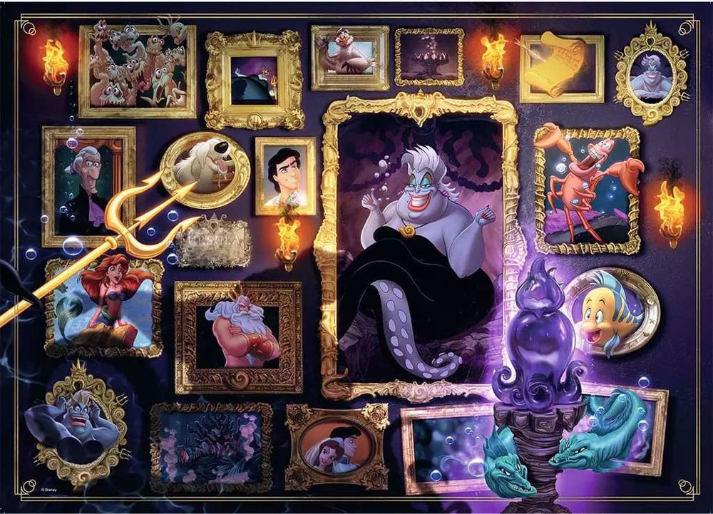 Disney Villainous Puzzle Ursula (1000 Teile) - Versand: 5-7 Tage nach Bestellung