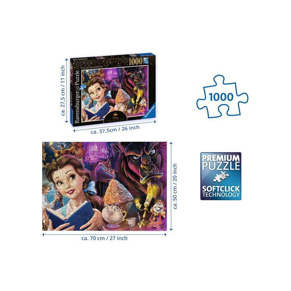 Disney Villainous Puzzle Belle, die Disney Prinzessin (1000 Teile) - Versand: 5-7 Tage nach Bestellung