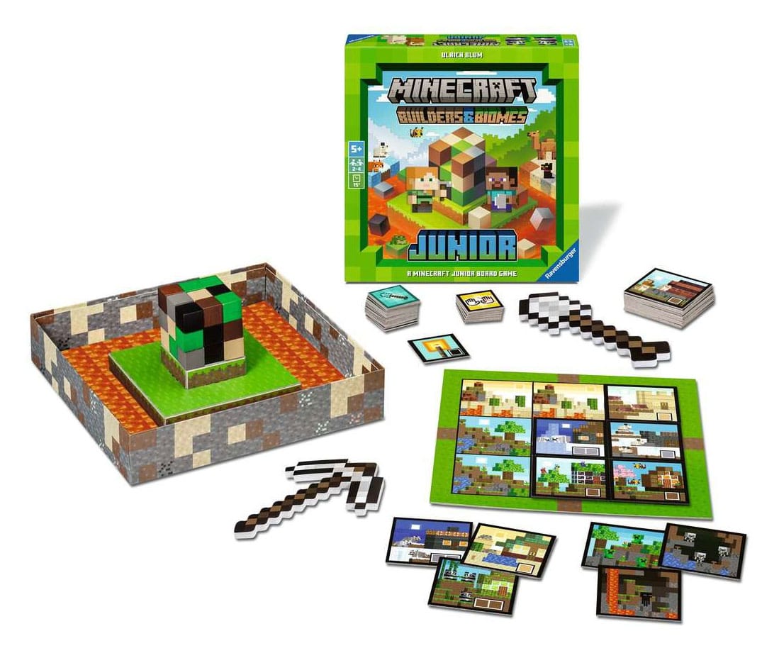 Minecraft Brettspiel Builders & Biomes Junior - Versand: 5-7 Tage nach Bestellung
