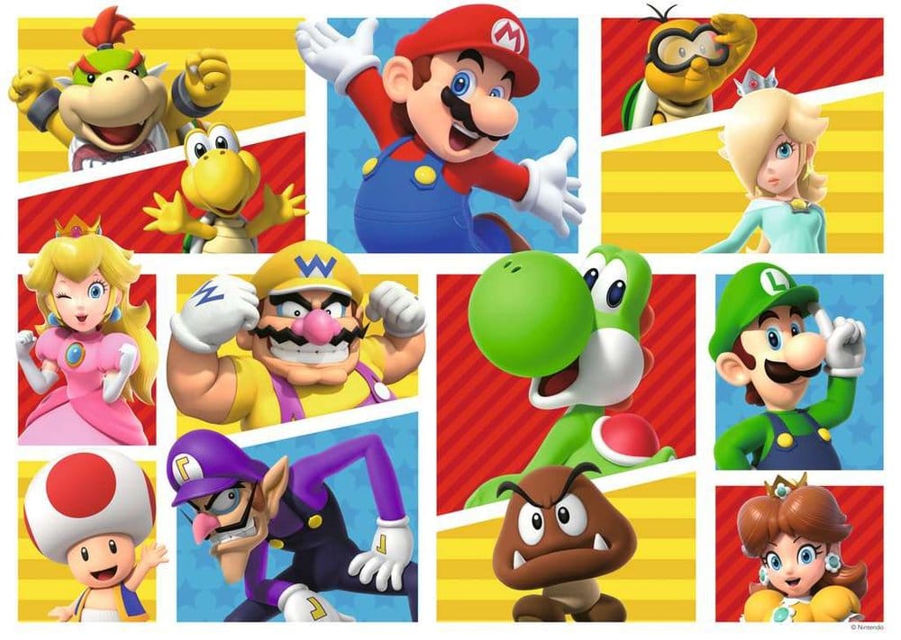 Super Mario Giant Floor Puzzle Marios Freunde und Feinde (125 Teile) - Versand: 7 Tage nach Bestellung