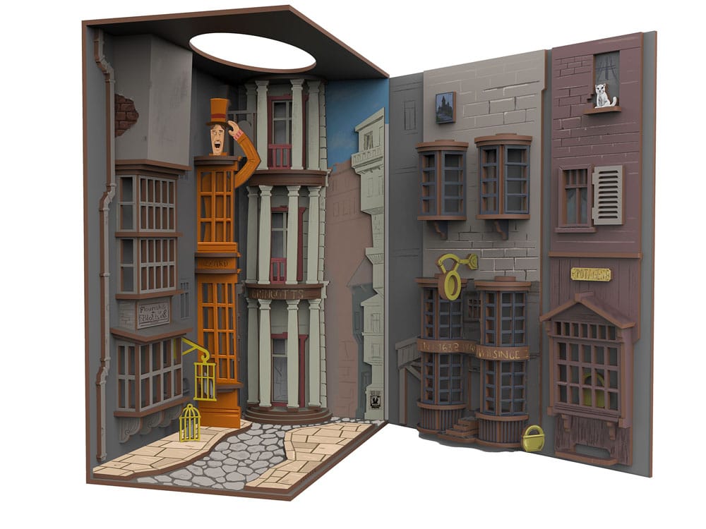 Harry Potter Tiny Adventures Book Nook Mini-Diorama Winkelgasse 23 cm - Preorder - ETA: 01.11.2025