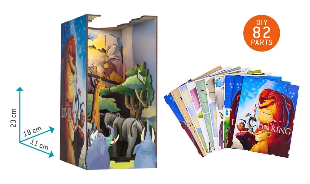 Disney Tiny Adventures Book Nook Mini-Diorama Der König der Löwen 23 cm - Preorder - ETA: 25.11.2025