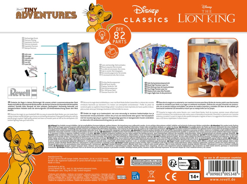 Disney Tiny Adventures Book Nook Mini-Diorama Der König der Löwen 23 cm - Preorder - ETA: 25.11.2025