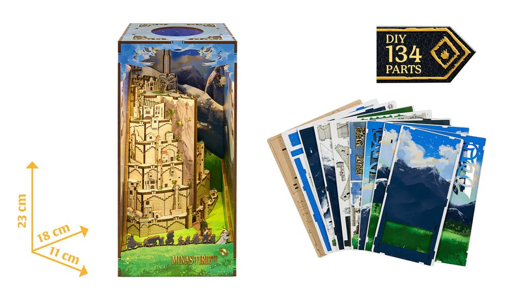 Der Herr der Ringe Tiny Adventures Book Nook Mini-Diorama Minas Tirith 23 cm - Preorder - ETA: 25.11.2025