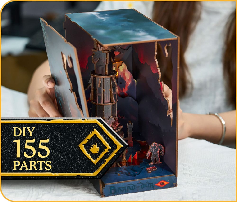 Der Herr der Ringe Tiny Adventures Book Nook Mini-Diorama Barad-Dûr 23 cm - Preorder - ETA: 25.11.2025