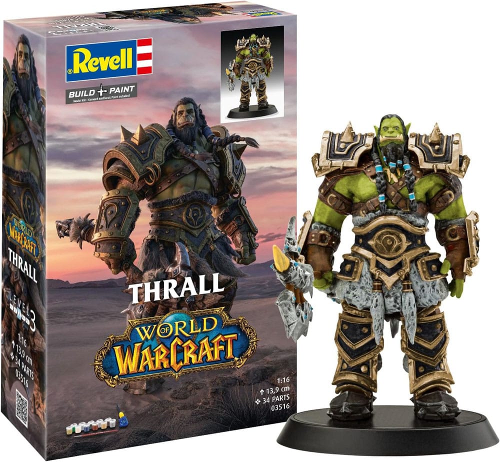 World of Warcraft Modellbausatz Geschenkset 1/16 The Orc Thrall 13 cm - Versand: 7 Tage nach Bestellung