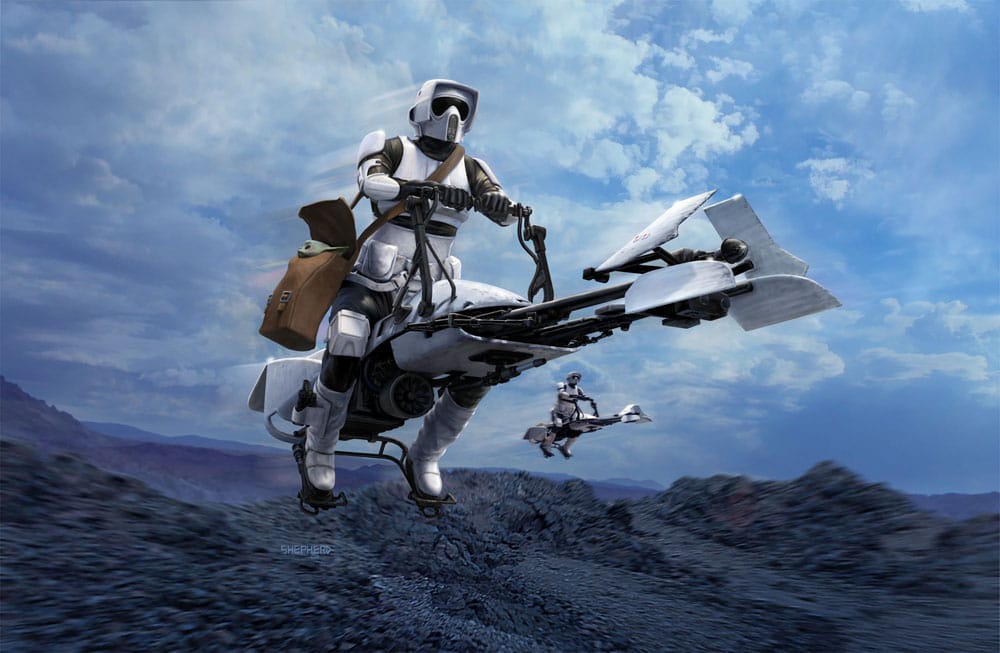 Star Wars Modellbausatz 1/12 Speeder Bike 26 cm - Preorder - ETA: 01.11.2025