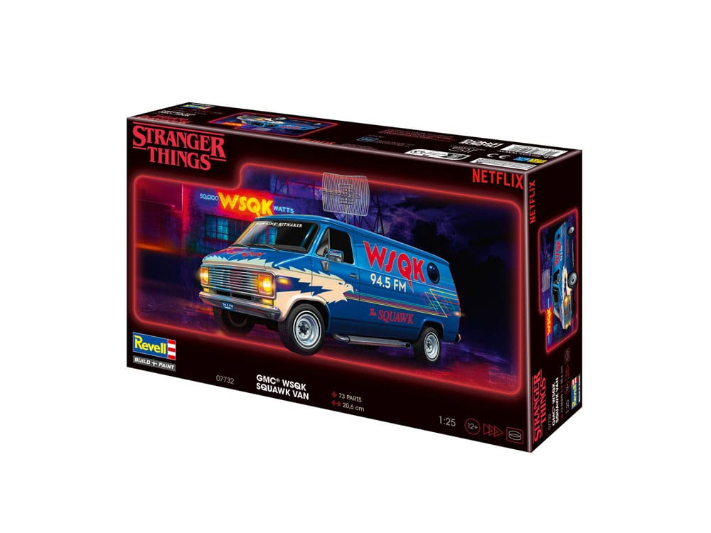 Stranger Things Modellbausatz 1/25 Squawk Van 21 cm - Versand: 7 Tage nach Bestellung