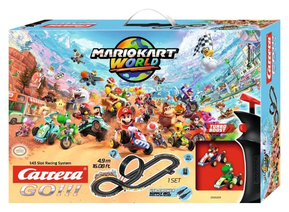 Nintendo Mario Kart Carrera GO!!! Autorennbahn Set Mario Kart World - Preorder - ETA: 26.10.2026