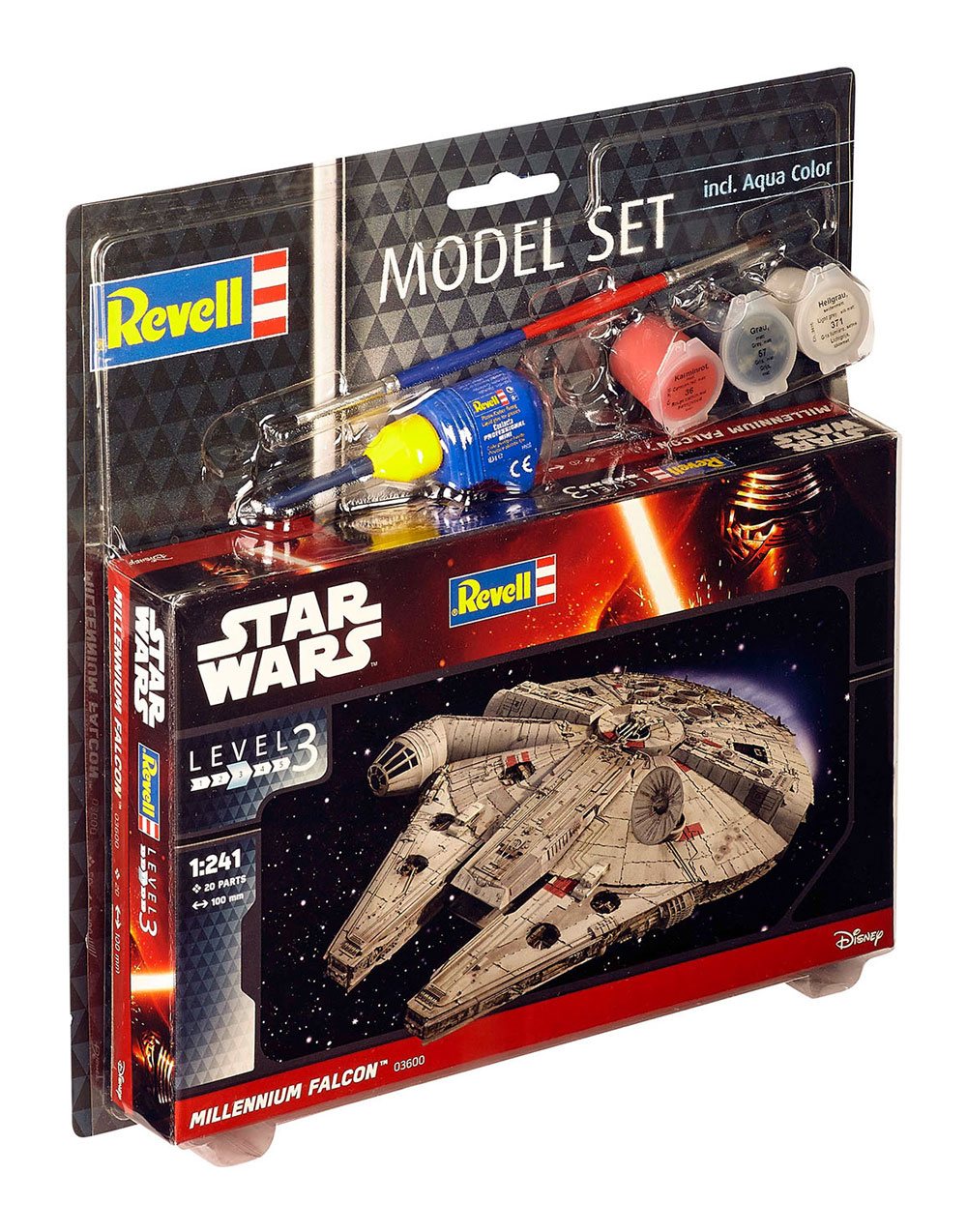 Star Wars Modellbausatz 1/241 Model Set Millennium Falcon 10 cm - Preorder - ETA: 01.11.2025