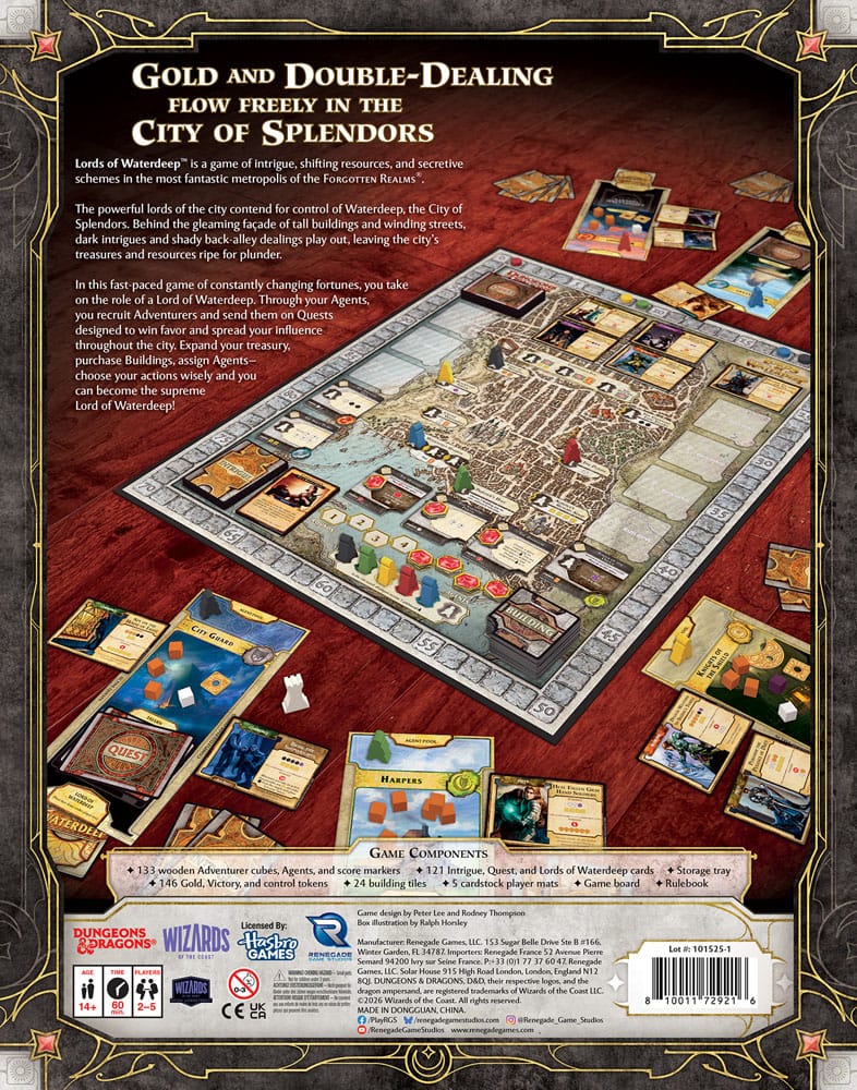 Dungeons & Dragons Brettspiel Lords of Waterdeep*Englische Version* - Preorder - ETA: 25.03.2026