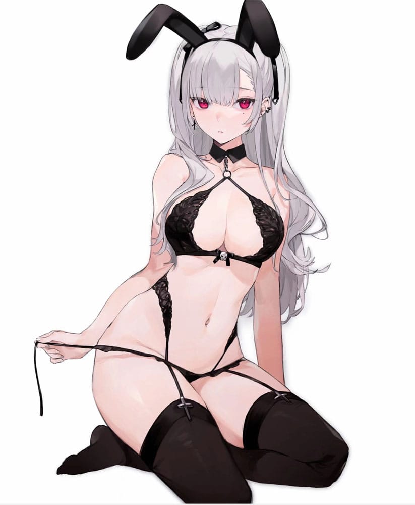 Original Character Statue 1/7 Black Bunny Girl Tana 23 cm - Versand: 5-7 Tage nach Bestellung