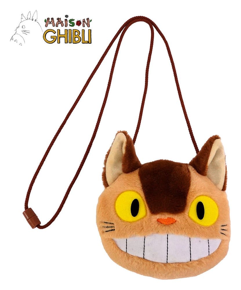 Mein Nachbar Totoro Plüschbeutel mit Kordeln Catbus 15 x 14 cm - Preorder - ETA: 25.11.2026
