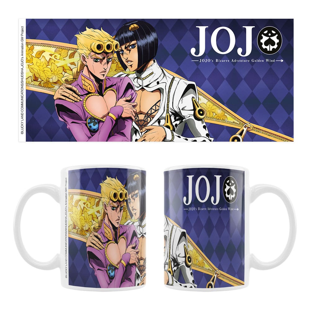 JoJo´s Bizarre Adventure Part 5: Golden Wind Keramiktasse Giorno & Bruno - Versand: 7 Tage nach Bestellung