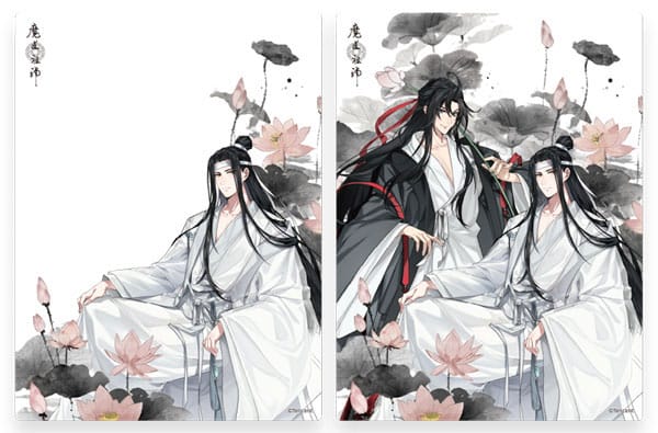 Grandmaster of Demonic Cultivation 3D-Effekt Karte Wei Wuxian & Lan Wangji 12 x 16 cm - Versand: 7 Tage nach Bestellung