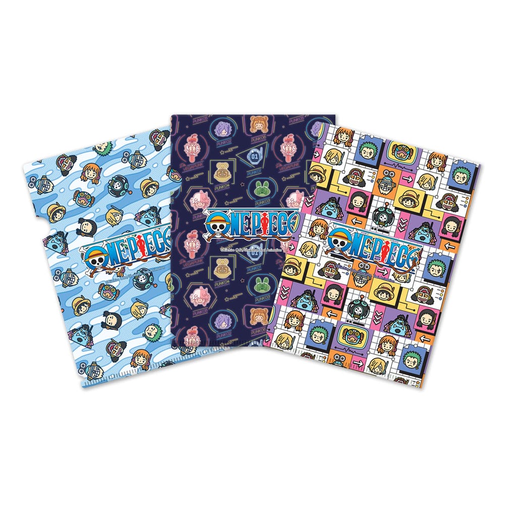 One Piece Klarsichthüllen 3er-Set Egghead Saga - Versand: 5-7 Tage nach Bestellung