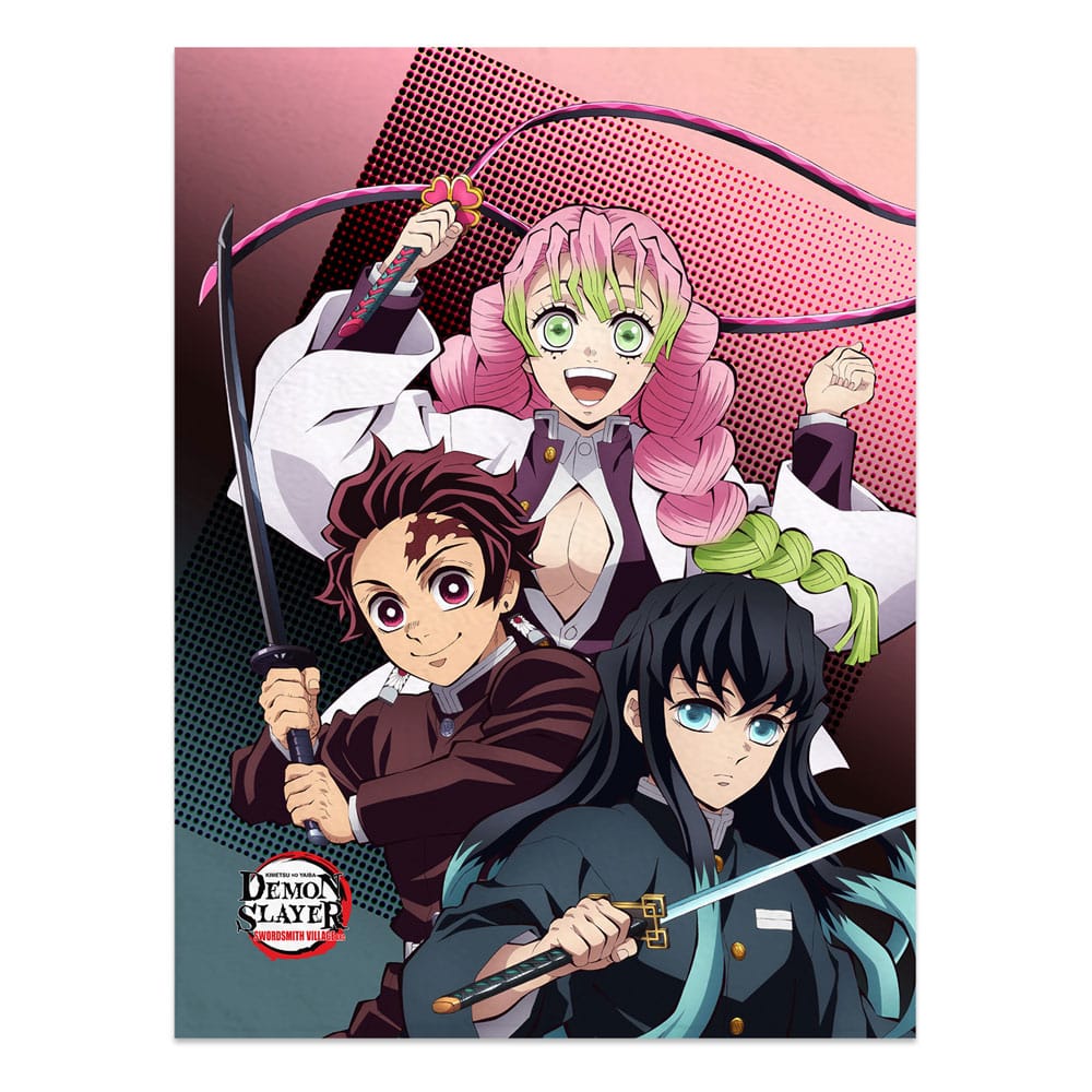 Demon Slayer: Kimetsu no Yaiba Decke Tanjiro, Mitsuri, Muichiro 120 x 160 cm - Versand: 5-7 Tage nach Bestellung