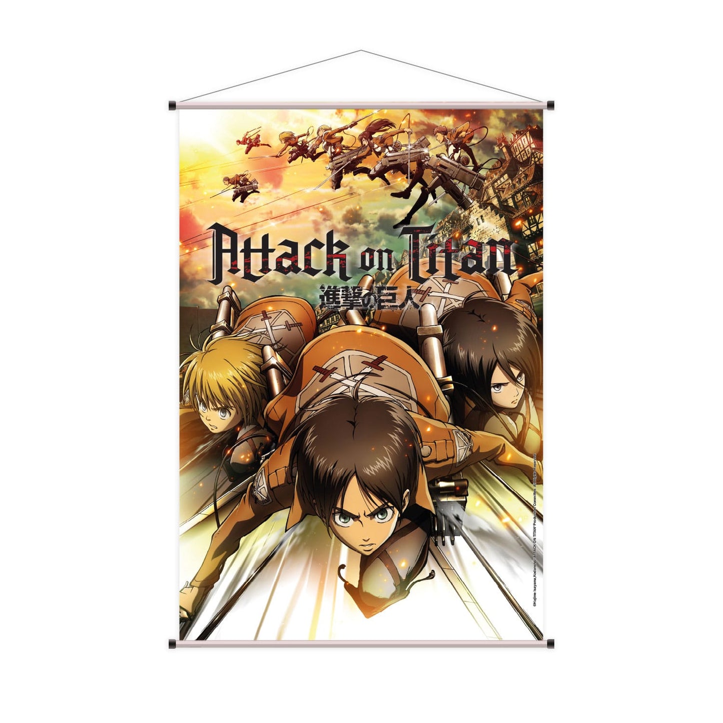 Attack on Titan Wandrolle Eren, Mikasa & Armin 60 x 90 cm - Preorder - ETA: 25.03.2026