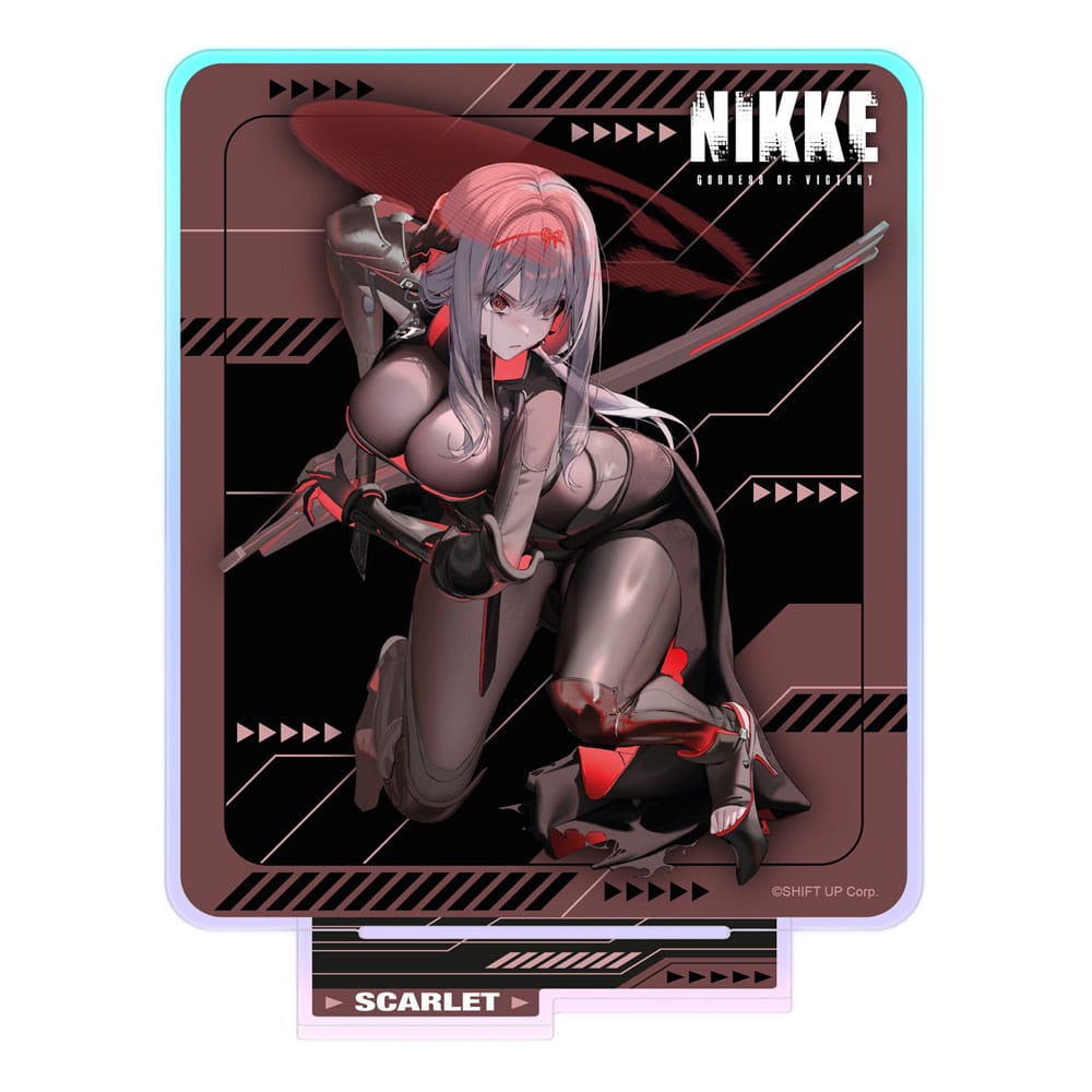 Goddess of Victory: Nikke Crouching Series Acryl Stand Scarlet Holographic 14 cm - Versand: 5-7 Tage nach Bestellung