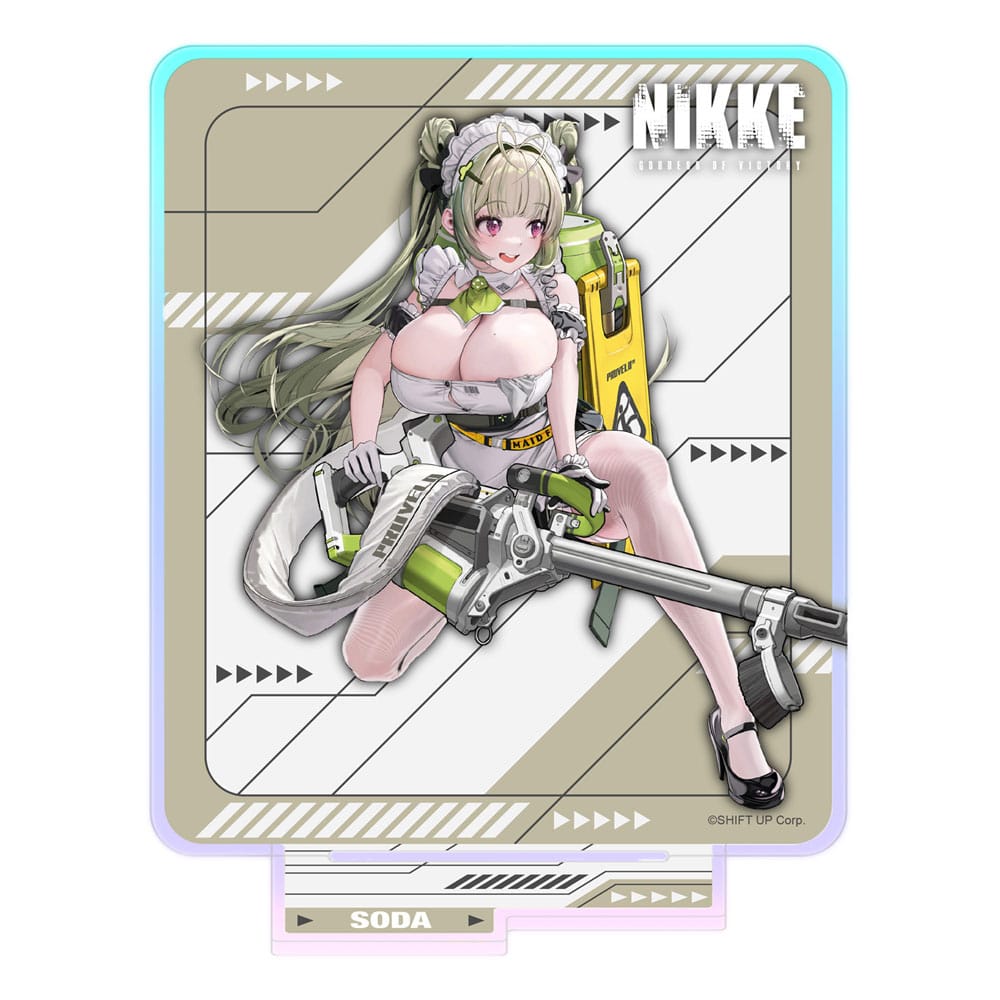 Goddess of Victory: Nikke Crouching Series Acryl Stand Soda Holographic 14 cm - Versand: 7 Tage nach Bestellung