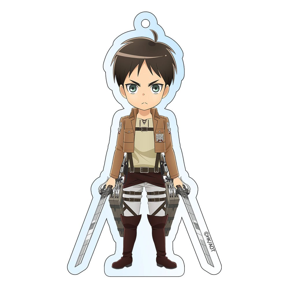 Attack on Titan Acryl Schlüsselanhänger Eren Holographic 8 cm - Versand: 7 Tage nach Bestellung