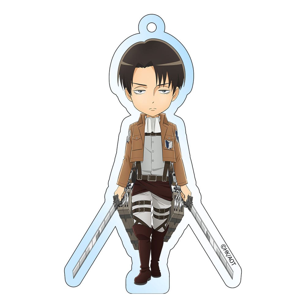 Attack on Titan Acryl Schlüsselanhänger Levi Holographic 8 cm - Versand: 7 Tage nach Bestellung