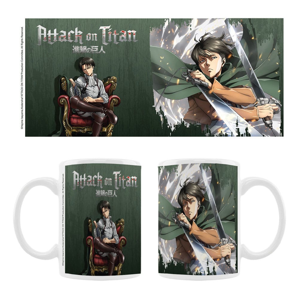 Attack on Titan Keramiktasse Levi - Versand: 5-7 Tage nach Bestellung
