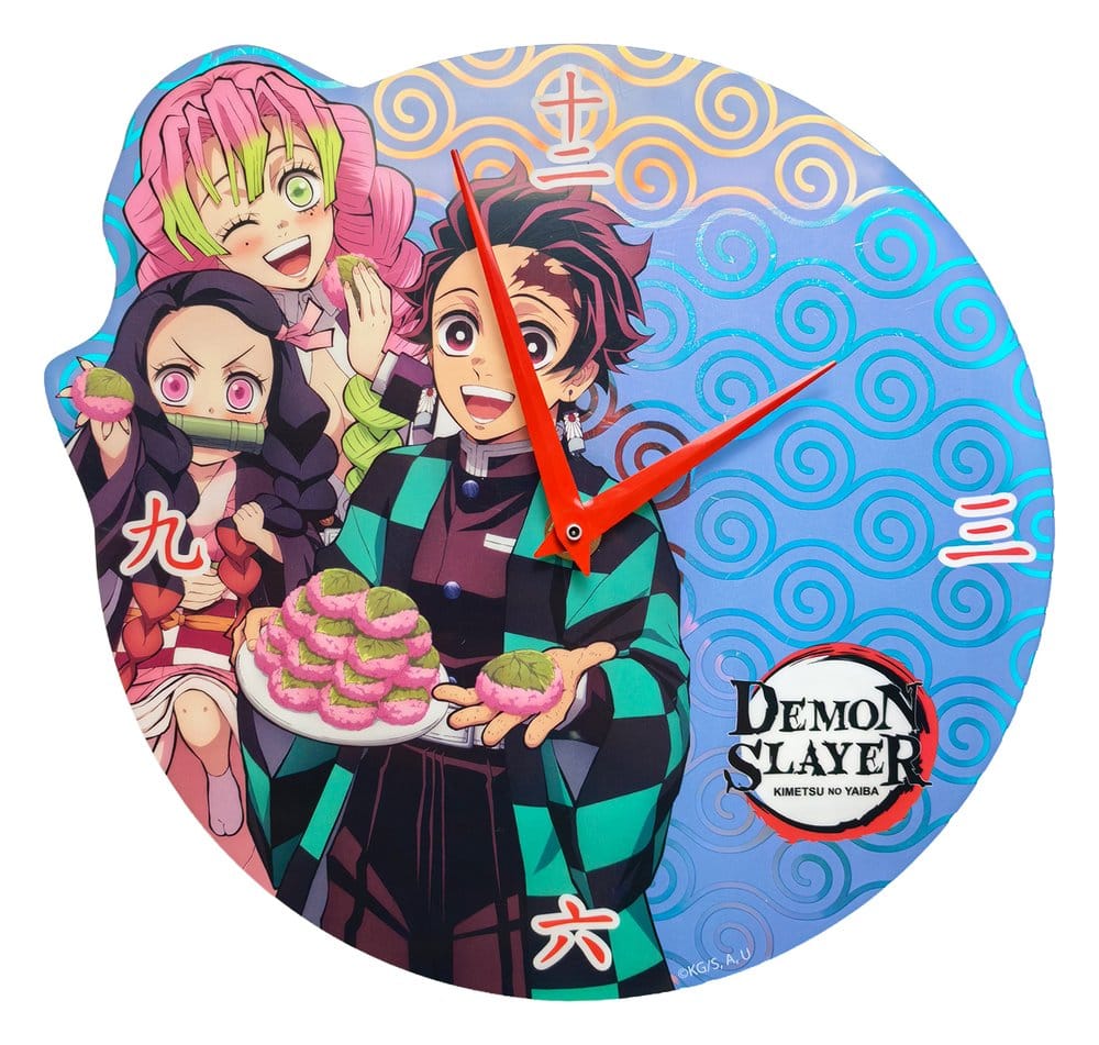 Demon Slayer: Kimetsu no Yaiba Wanduhr Holographic - Versand: 7 Tage nach Bestellung