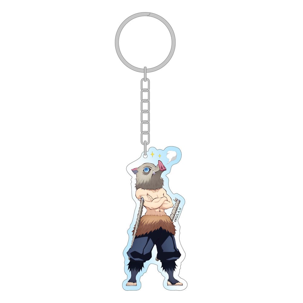 Demon Slayer: Kimetsu no Yaiba Acryl Schlüsselanhänger Inosuke Holographic 8 cm - Versand: 7 Tage nach Bestellung