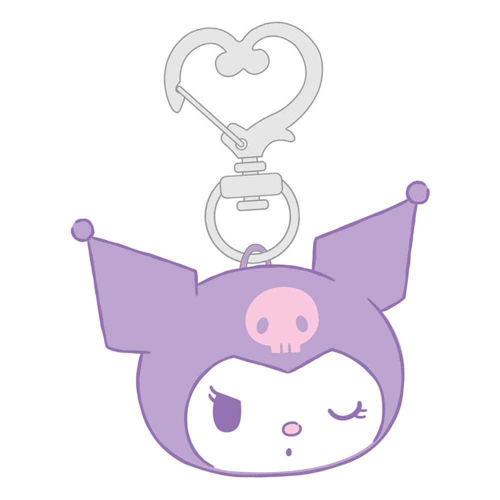 Sanrio Plüsch-Schlüsselanhänger Kuromi - Versand: 7 Tage nach Bestellung