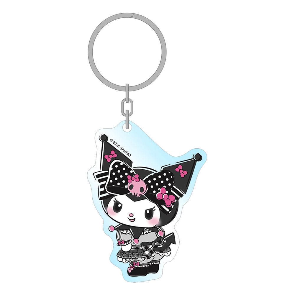 Sanrio Pink Black Party Series Acryl Schlüsselanhänger Kuromi 7 cm - Preorder - ETA: 17.10.2026