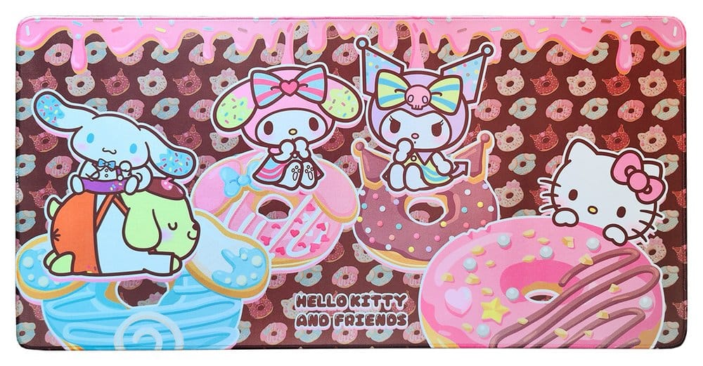 Sanrio Pink Black Party Series XXL Mousepad Hello Kitty & Friends Donuts - Preorder - ETA: 25.08.2026