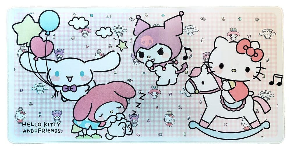 Sanrio Pink Black Party Series XXL Mousepad Hello Kitty & Friends Infant Style - Preorder - ETA: 25.08.2026
