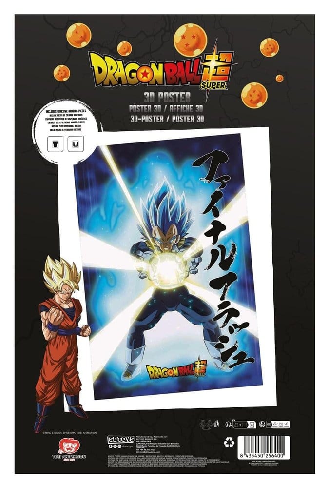 Dragon Ball Super 3D Poster Survival Vegeta 38 x 58 cm - Versand: 7 Tage nach Bestellung