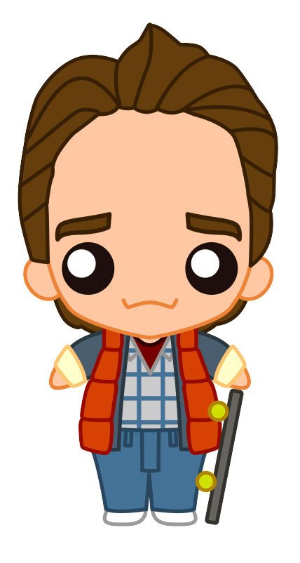 Zurück in die Zukunft Pokis Minifigur Marty McFly 6 cm - Preorder - ETA: 29.12.2025