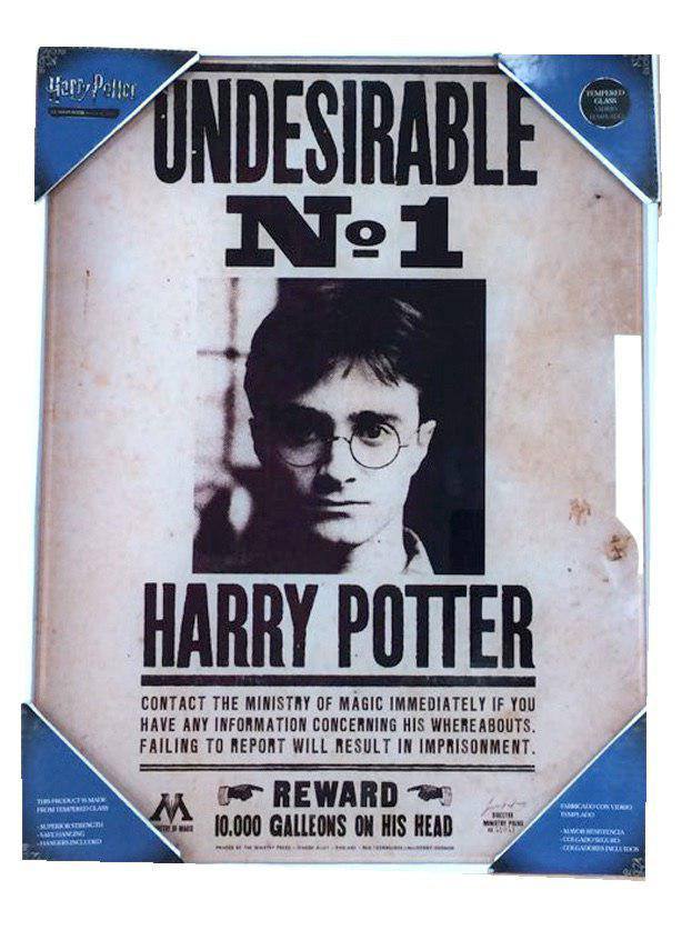 Harry Potter Glasposter Undesirable No. 1 30 x 40 cm - Preorder - ETA: 08.06.2026