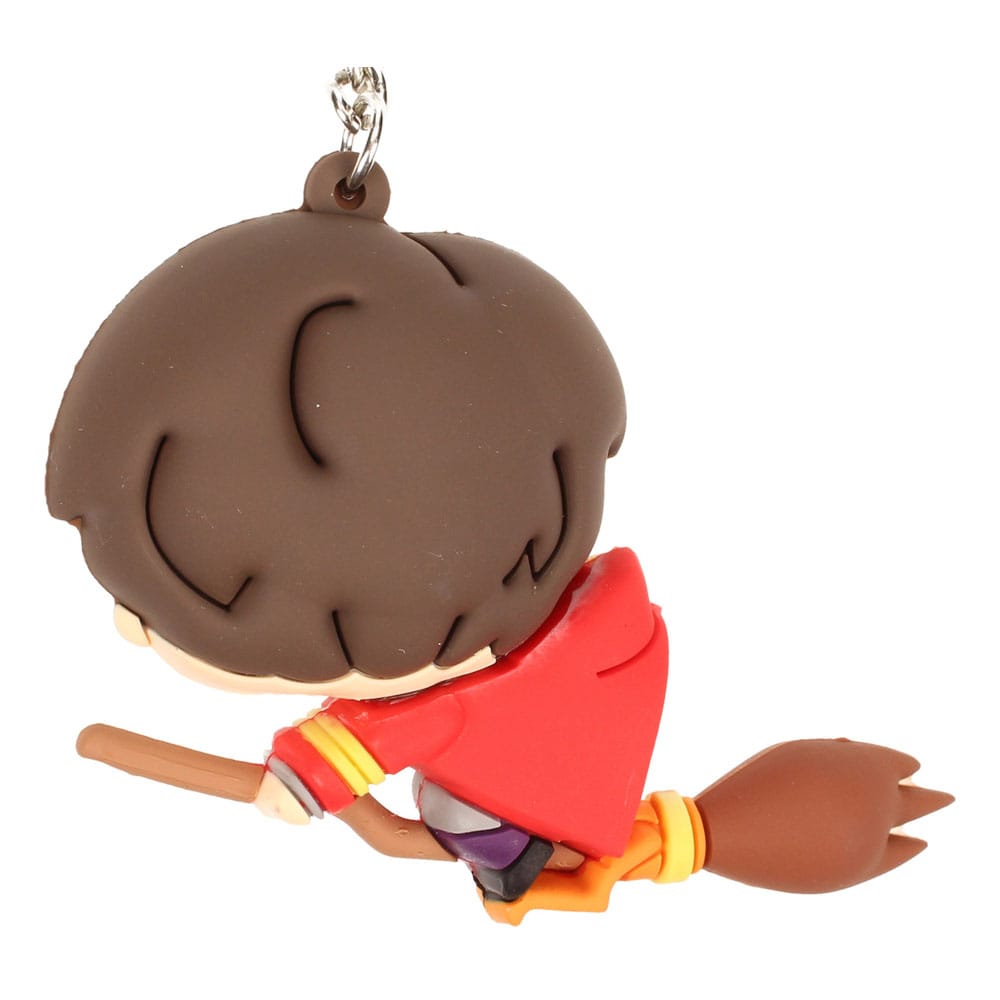 Harry Potter Gummi-Schlüsselanhänger Harry Potter & Broomstick 7 cm - Versand: 5-7 Tage nach Bestellung