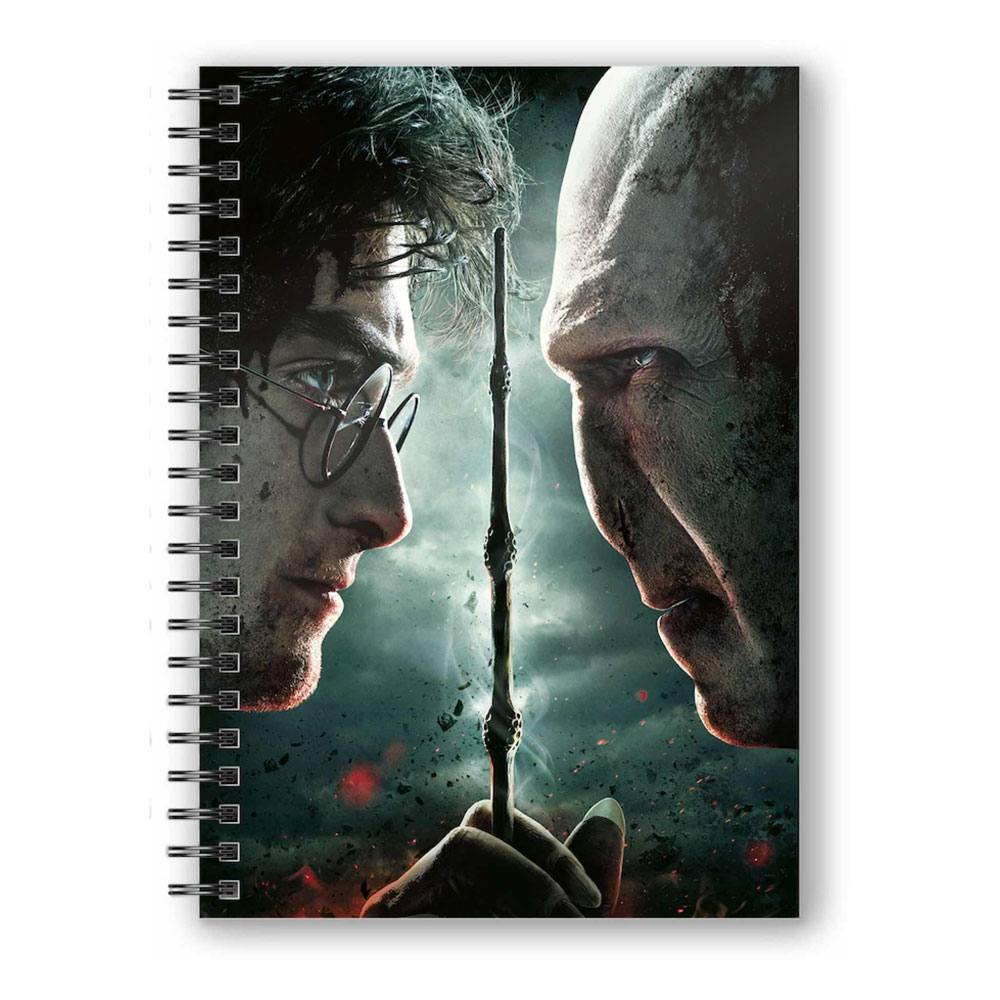 Harry Potter Notizbuch mit 3D-Effekt Harry Potter vs. Voldemort - Versand: 7 Tage nach Bestellung