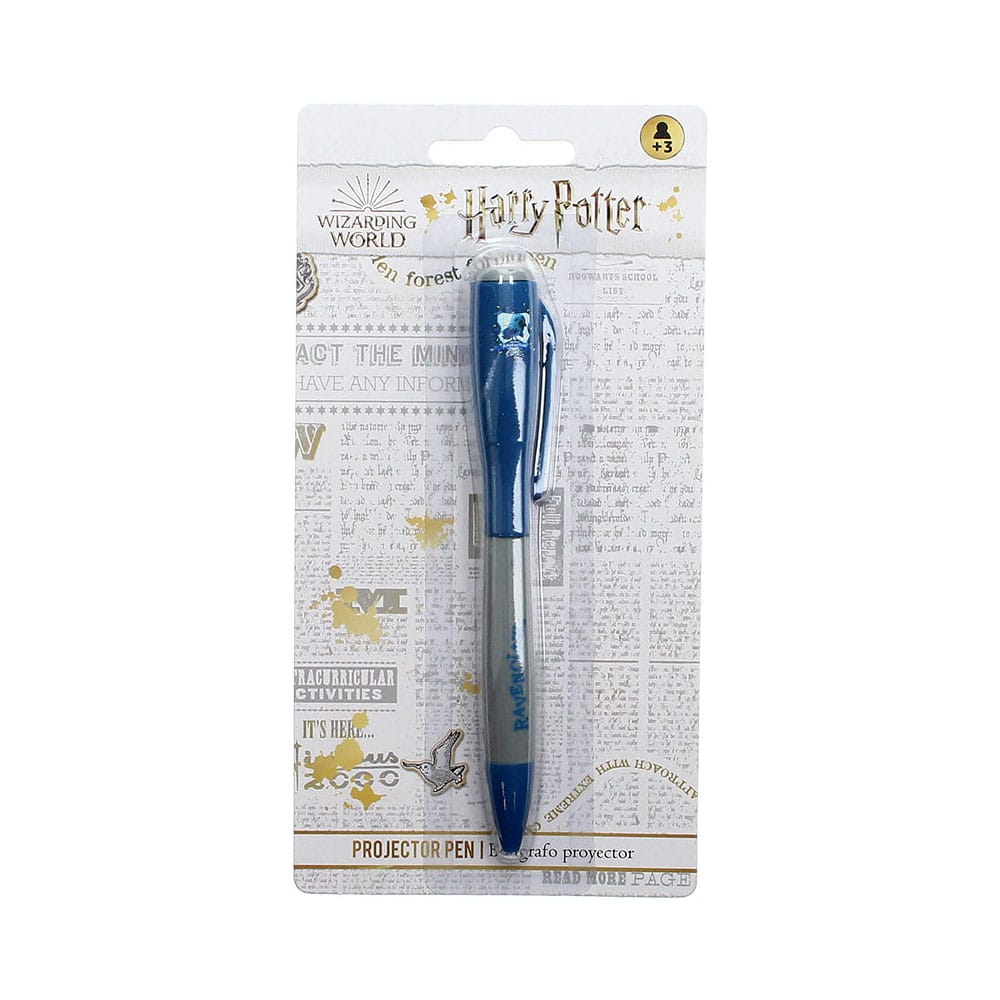 Harry Potter Kugelschreiber mit Licht-Projektor Ravenclaw - Versand: 5-7 Tage nach Bestellung