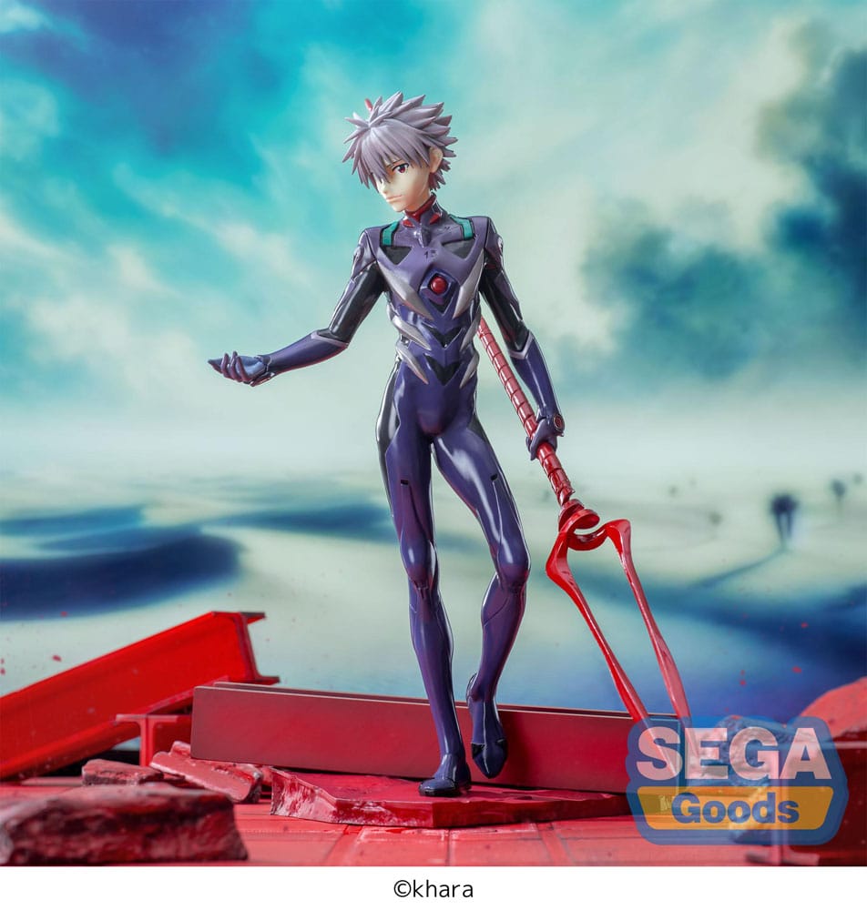 Evangelion: 3.0+1.0 Thrice Upon a Time Luminasta PVC Statue Kaworu Nagisa x Spear of Longinus 21 cm - Preorder - ETA: 06.11.2025