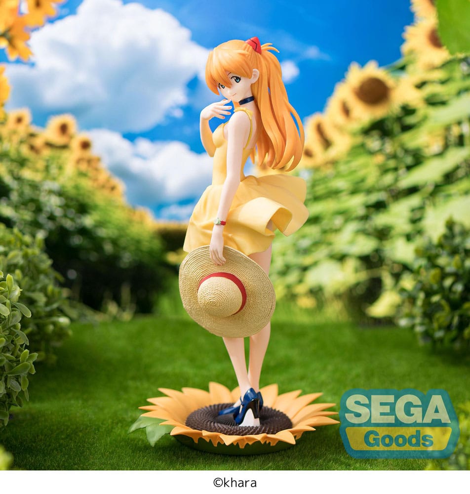 Rebuild of Evangelion Luminasta PVC Statue Asuka Summer Dress Ver. 2 24 cm - Versand: 5-7 Tage nach Bestellung