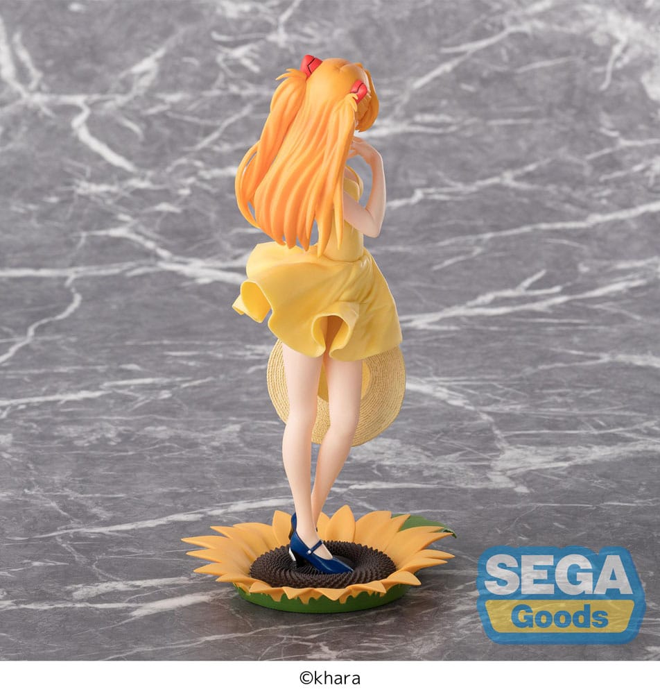 Rebuild of Evangelion Luminasta PVC Statue Asuka Summer Dress Ver. 2 24 cm - Versand: 5-7 Tage nach Bestellung