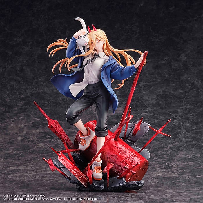 Chainsaw Man Statue 1/7 Power & Meowy 28 cm - Versand: 5-7 Tage nach Bestellung