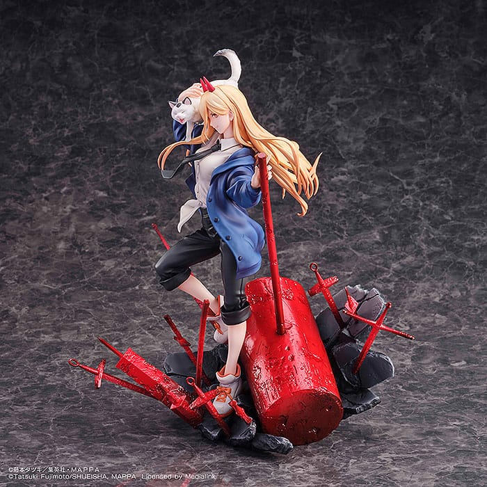 Chainsaw Man Statue 1/7 Power & Meowy 28 cm - Versand: 5-7 Tage nach Bestellung