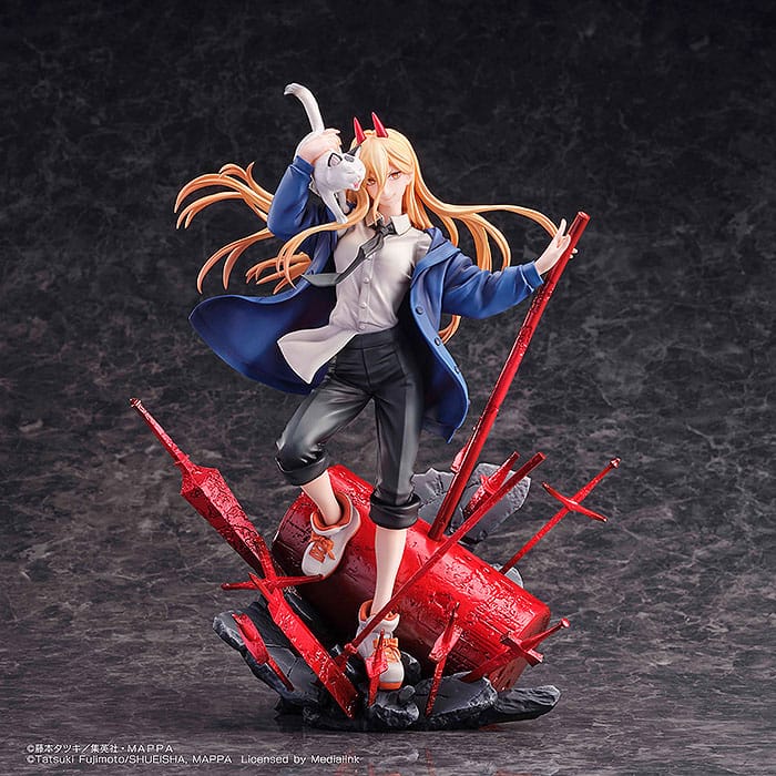 Chainsaw Man Statue 1/7 Power & Meowy 28 cm - Versand: 5-7 Tage nach Bestellung