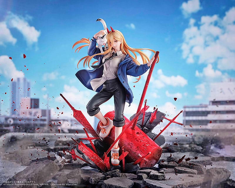 Chainsaw Man Statue 1/7 Power & Meowy 28 cm - Versand: 5-7 Tage nach Bestellung