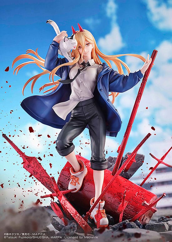 Chainsaw Man Statue 1/7 Power & Meowy 28 cm - Versand: 5-7 Tage nach Bestellung